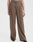 PaulaGZ MW Wide Pants Walnut